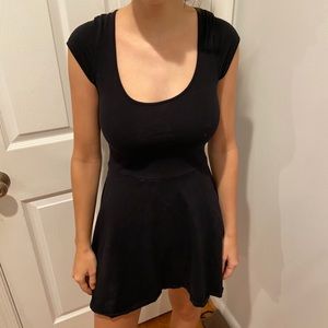 Black skater dress